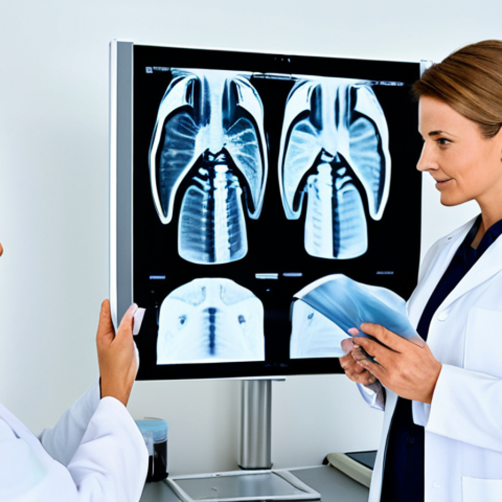 Experienced Rehabilitation Specialist**

"A seasoned rehabilitation specialist, fully clothed in professional attire, examining an X-ray in a bright, modern clinic office, safe for work, appropriate content, perfect anatomy, correct proportions, well-formed hands, natural pose, professional lighting, high resolution, modest clothing, family-friendly."

**