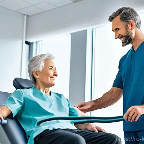 Home 27 한방재활치료사의 필수 학술지 - **Prompt 1: Modern Physical Rehabilitation with Technology**
"A professional female physical the...