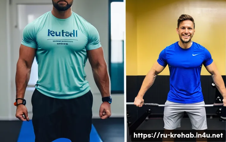 한방재활치료사의 환자 맞춤형 프로그램 - **Prompt:** A split image or diptych showing a stark contrast between two rehabilitation approaches....